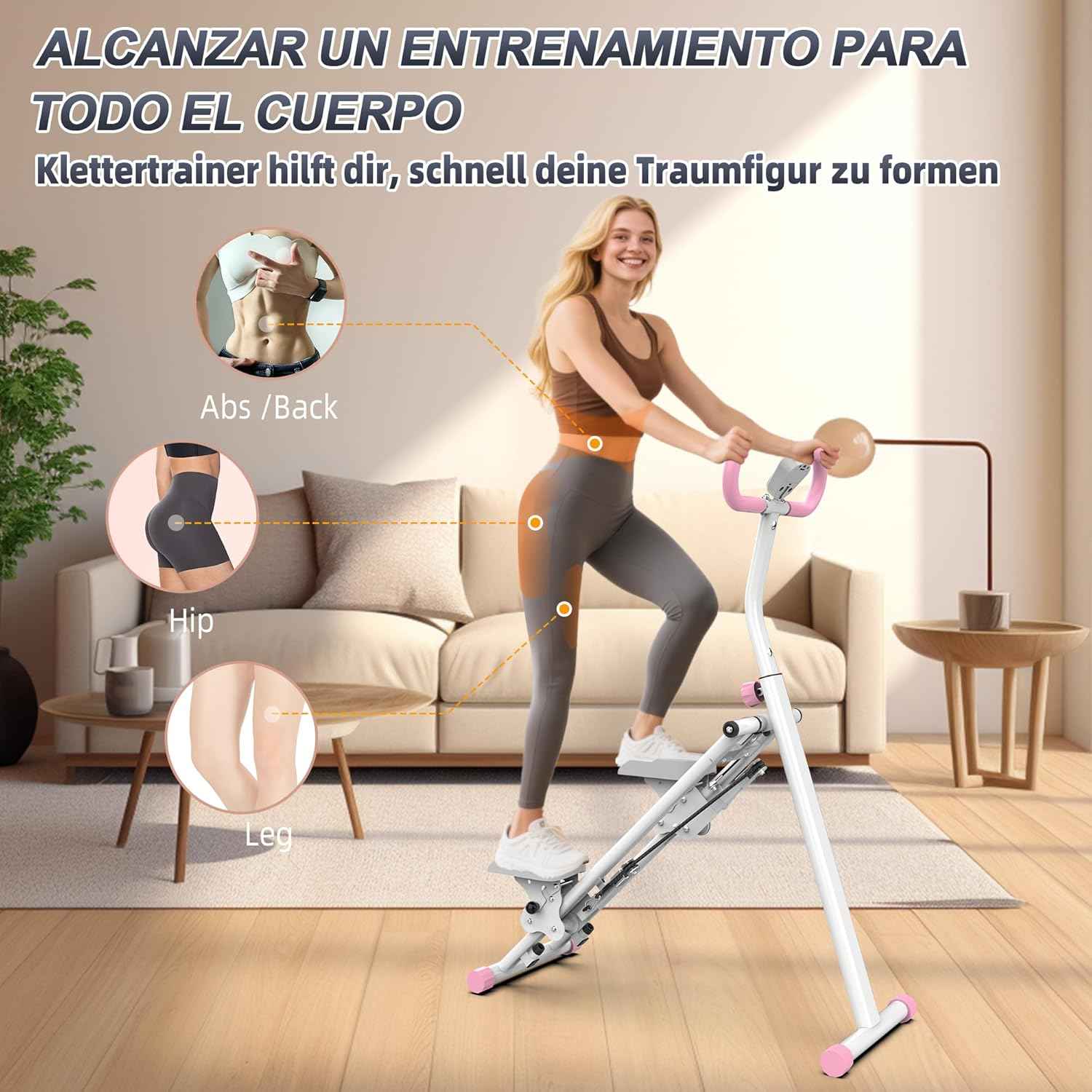 Vertical climbers, full-body aerobic exercise machines