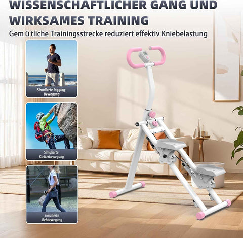 Vertical climbers, full-body aerobic exercise machines