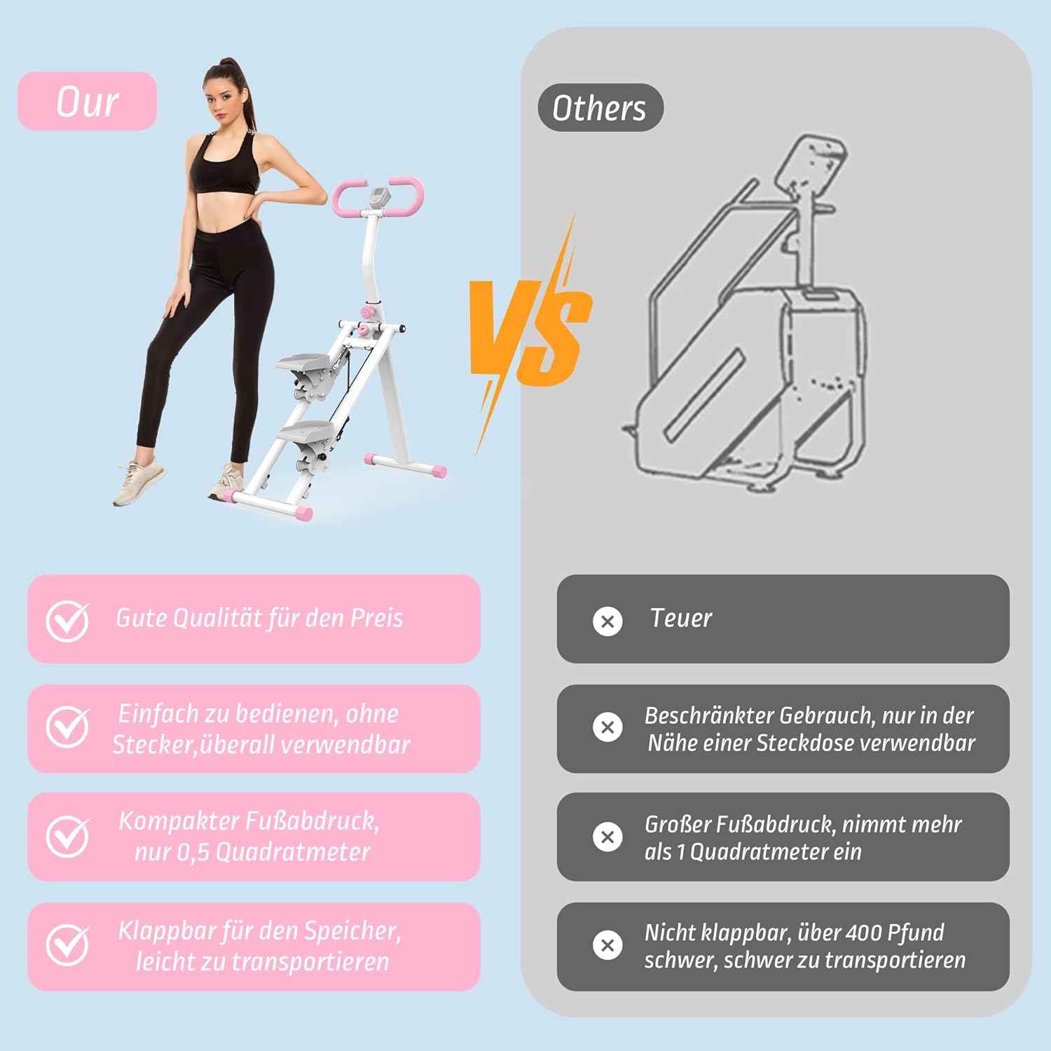 Vertical climbers, full-body aerobic exercise machines