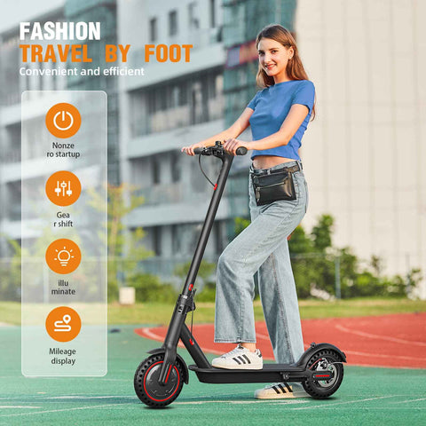 Electric scooter – 350W / 500W motor, 8.5-inch / 10-inch solid tires