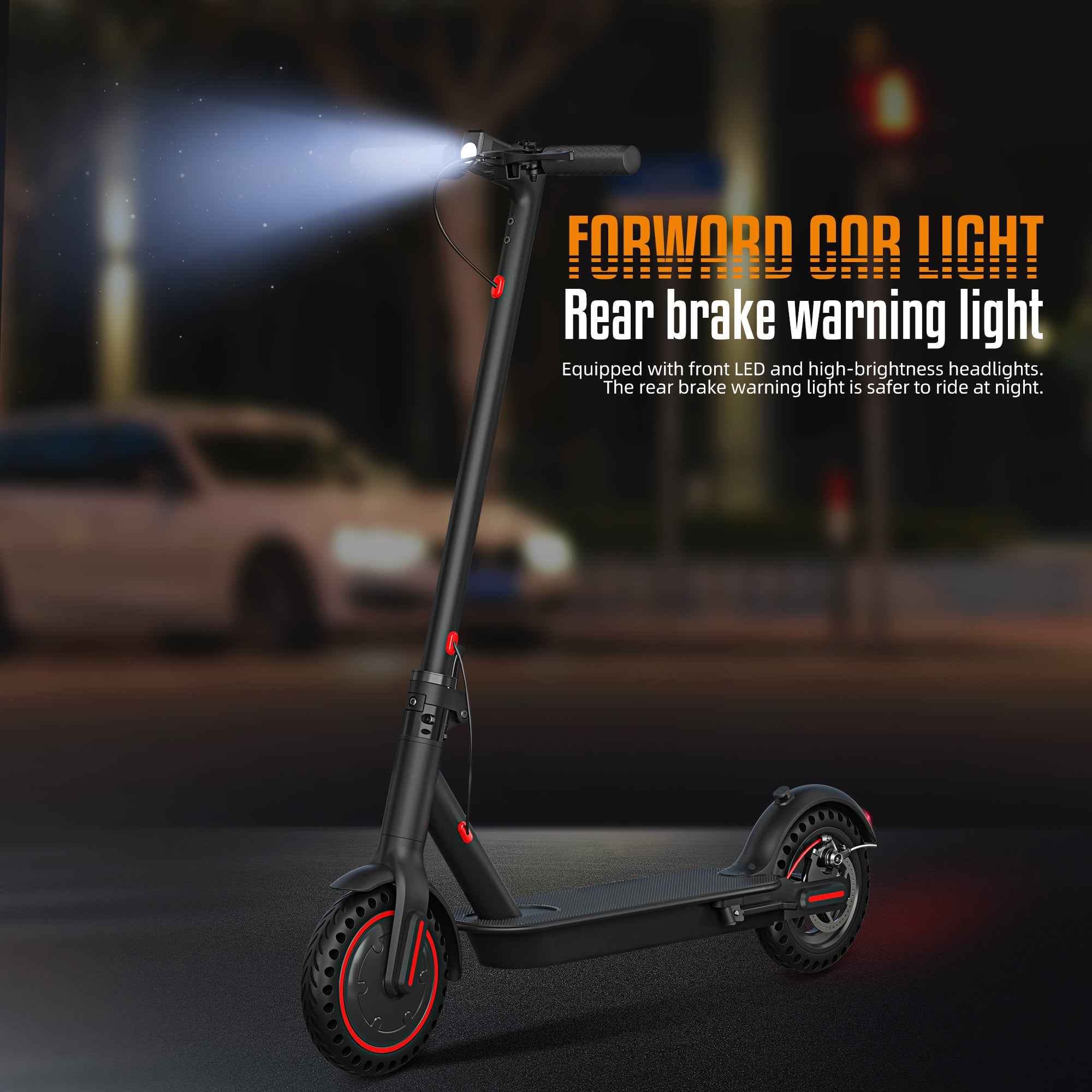Electric scooter – 350W / 500W motor, 8.5-inch / 10-inch solid tires