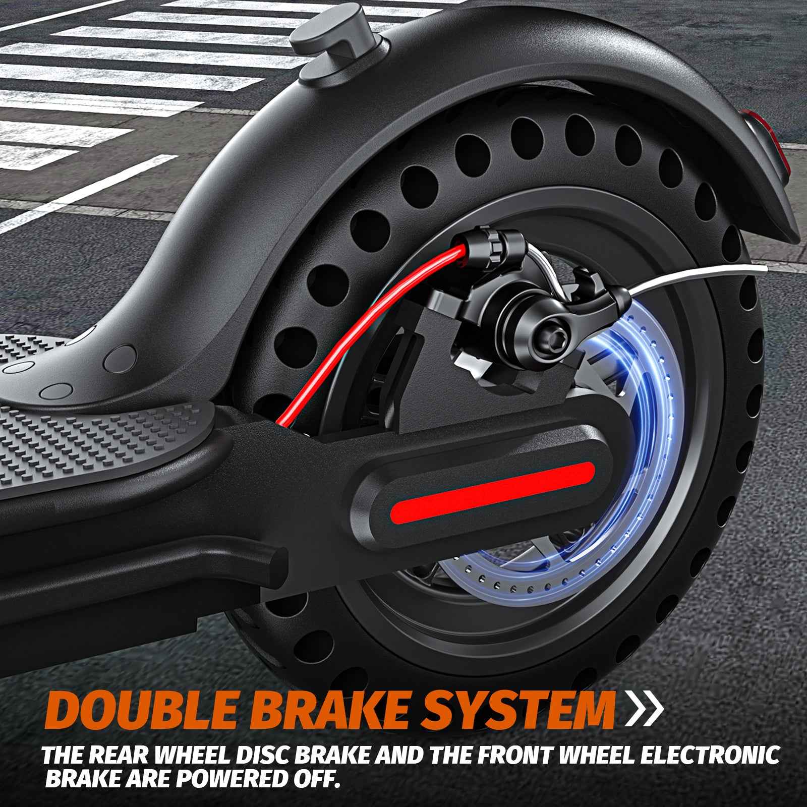 Electric scooter – 350W / 500W motor, 8.5-inch / 10-inch solid tires