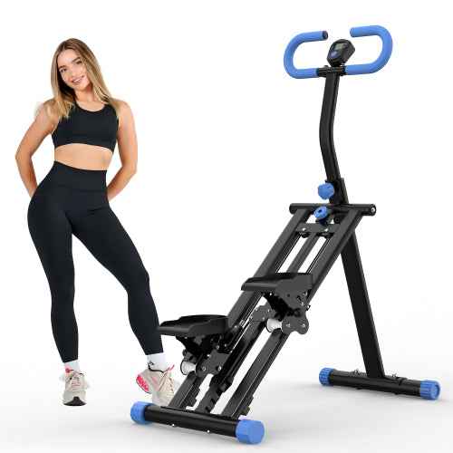 Vertical climbers, full-body aerobic exercise machines